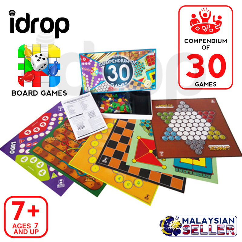 idrop Compendium of 30 Games [ SPM GAMES ] Multiple Multiplayer Interactive Board game