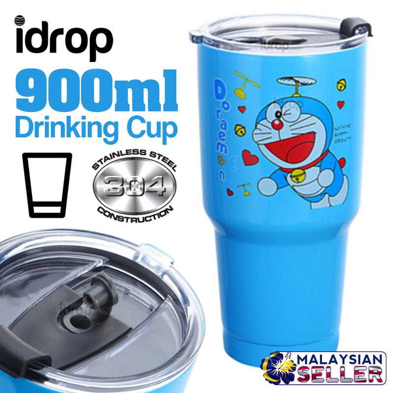 idrop 900ml Stainless Steel Drinking Cup [ Dora ]