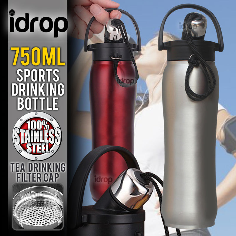 idrop 750ml Stainless Steel Sport Outdoor Portable Insulated Drinking Water Bottle