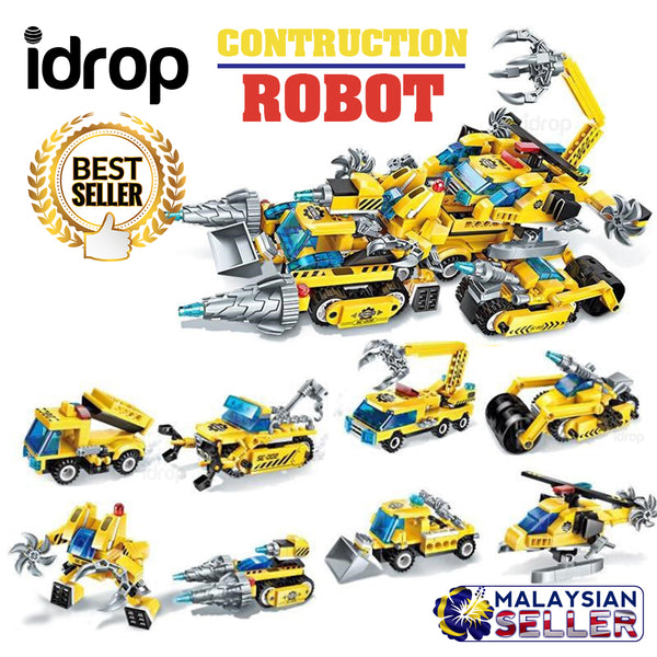 idrop [ ENLIGHTEN ] TRANSFORM MECHA Construction Robot Transformer Toy