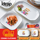idrop Ceramic Family Plateware Dish Serveware [ Square / Oblong Plate  ]