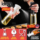 idrop [ 200ml ] Kitchen Seasoning & Oil Glass Bottle Spray / Penyembur Minyak Masak Botol Kaca / 200ML玻璃高压喷雾控油瓶(喷瓶)