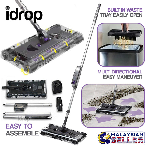 idrop 360 Multi Direction Maneuverable Floor Sweeper Cleaner