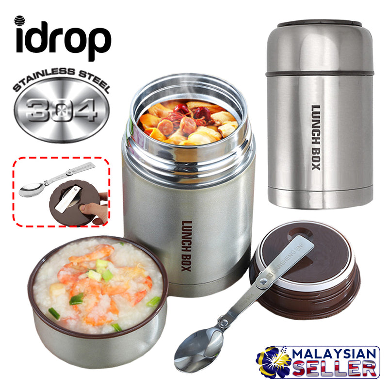 idrop Stainless Steel Thermo Pot Lunch Box Flask [ 1000ml ]