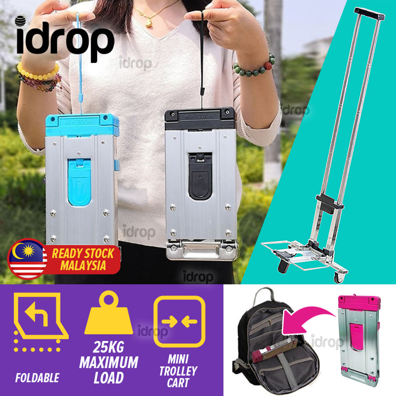 idrop Mini Foldable Portable Trolley Shopping Cart / Troli Mudah Alih Senang Lipat / 可折叠便携带手拉车(购物车)