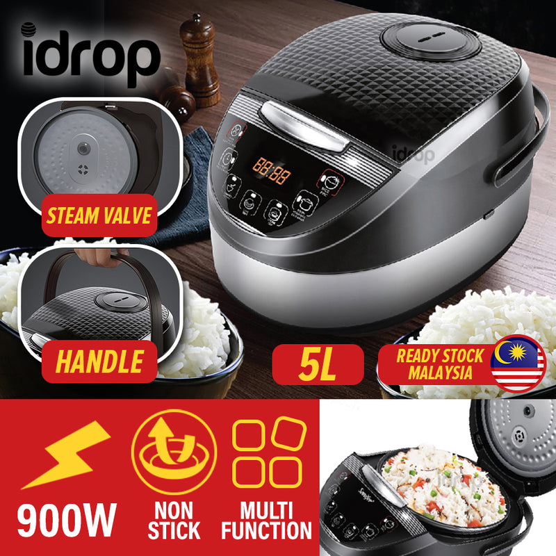 idrop [ 5L ] Multifunction Electric Kitchen Household Cooking Digital Rice Cooker