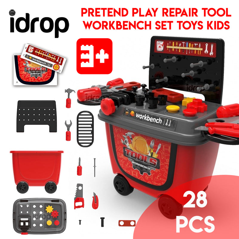idrop Pretend Play Repair Tool Workbench Set Toys Kids