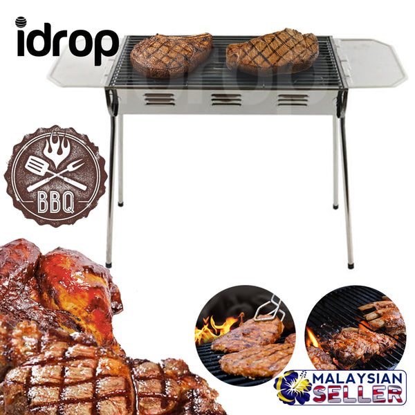 idrop HZA 8805 Portable BBQ Stainless Steel Oven Grilling Mesh Barbecue Grill
