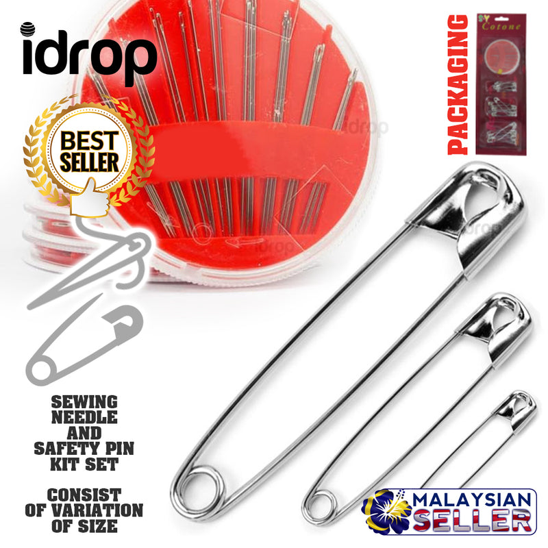 idrop COTONE Sewing Safety Needle and Needle Kit Set