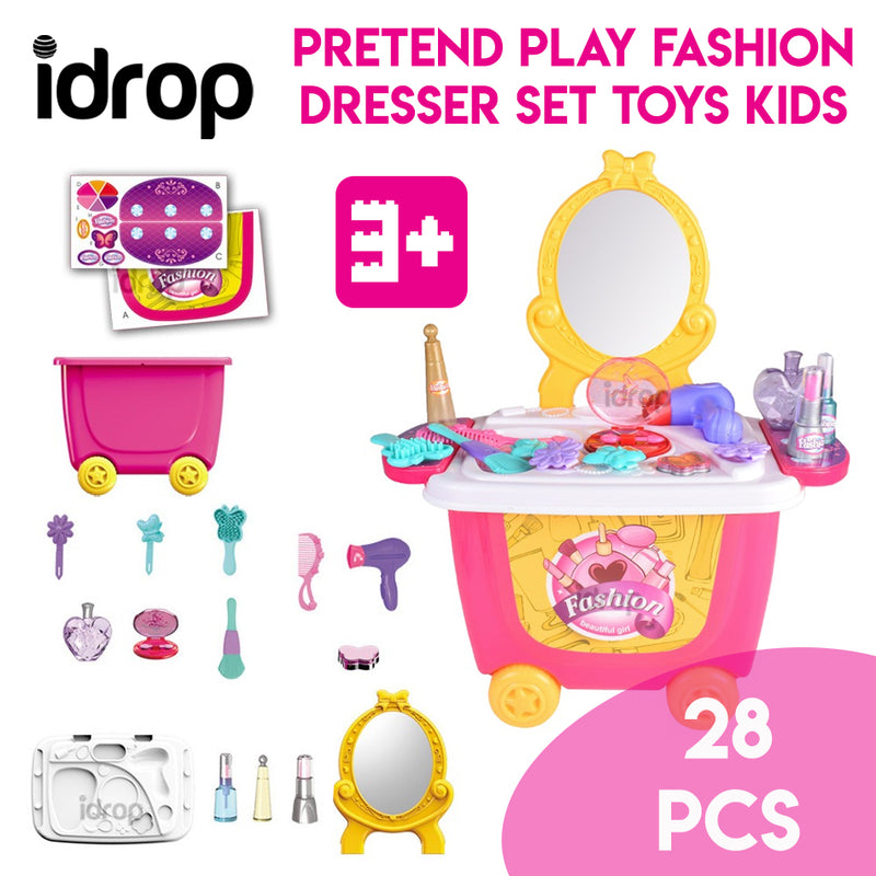idrop Pretend Play Fashion Dresser Set Toys Kids
