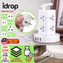 idrop [ 2 LAYER ] Multiple 8 Plug Powerpoint 3 USB Port Tower / Palam Tenaga / 2层手提立式插(全铜)3米 线3个USB插口)(8位插+3USB