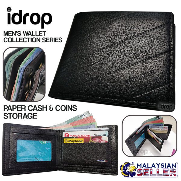 idrop Men's Wallet Standard Fold Body Collection Series [ LIUNIAOFU ]