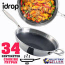 idrop [ 34CM ] Hu Li Cooking Wok Frypan with Textured Inner Surface