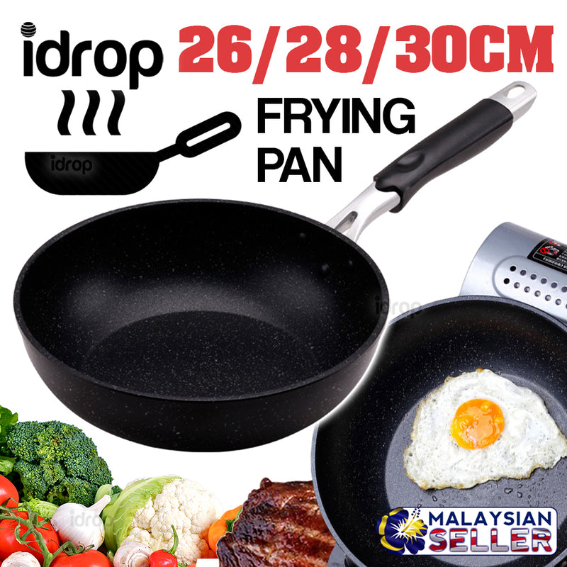 idrop EMOOJOO Frying Pan - Kitchen Cooking Frypan [ 26 / 28 / 30cm ]