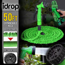 idrop 50ft Expandable Flexible Garden Car Wash Water Hose Set [ 7 Water Spray Mode ]