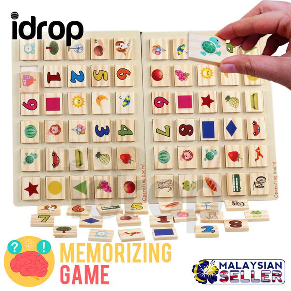 idrop Right Brain Game Board - Picture Memorization Toy