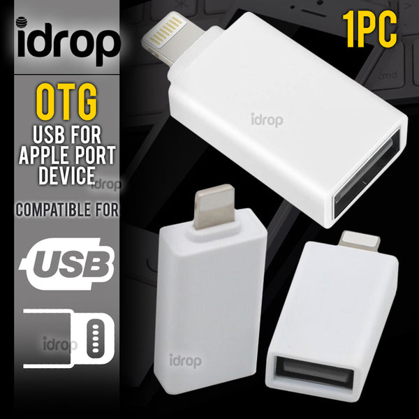 idrop OTG USB Compatible for Apple Device Port Flash Driver Adapter