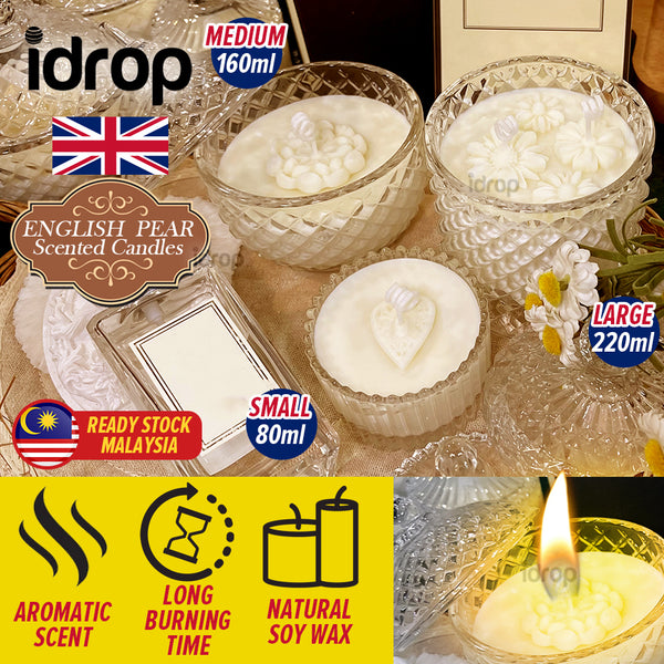 idrop ENGLISH PEAR Scented Candle / Lilin Wangi English Pear / 香薰蜡烛