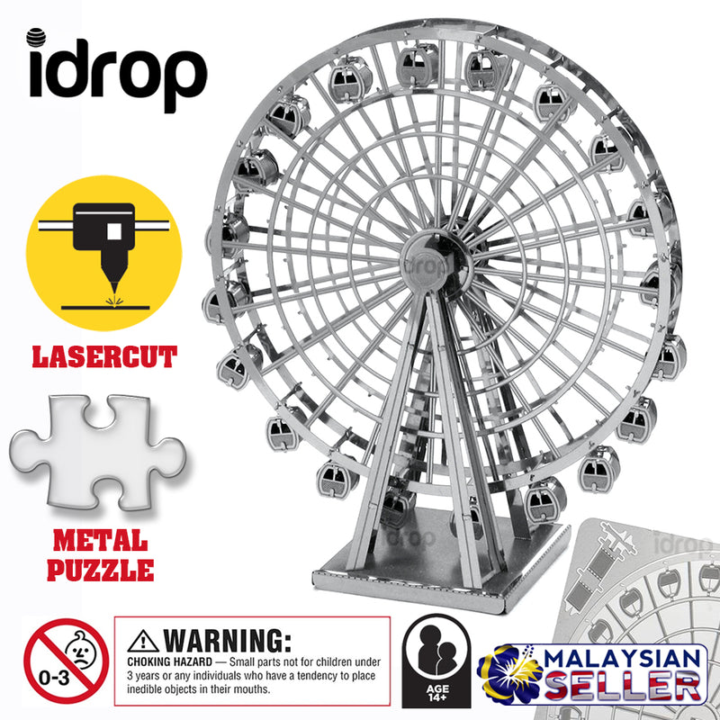 idrop FERRIS WHEEL [ Nano Puzzle ] - 3D Lasercut Metal Puzzle