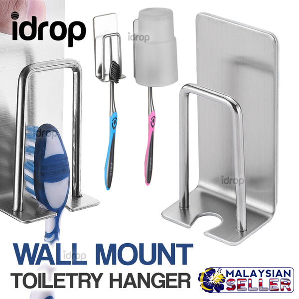 idrop Wall Mount Toothbrush Toiletry Hanger