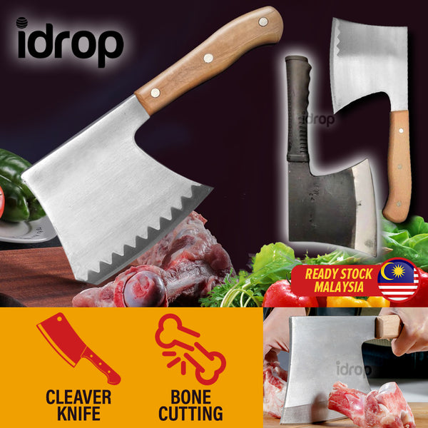 idrop Multipurpose Kitchen Meat & Bone Chopping Cleaver Knife