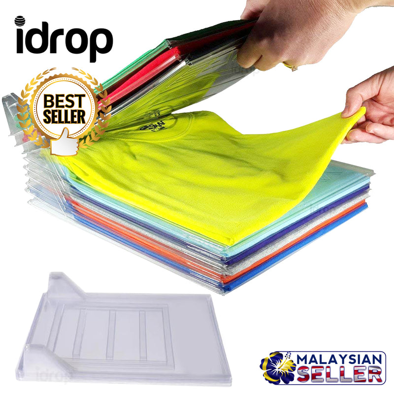 idrop CLOTHING FILE - 10 PACK Shirt Organizing System Storage Rack