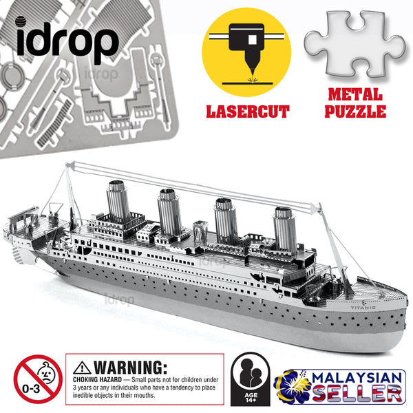 idrop TITANIC [ Nano Puzzle ] - 3D Lasercut Metal Puzzle