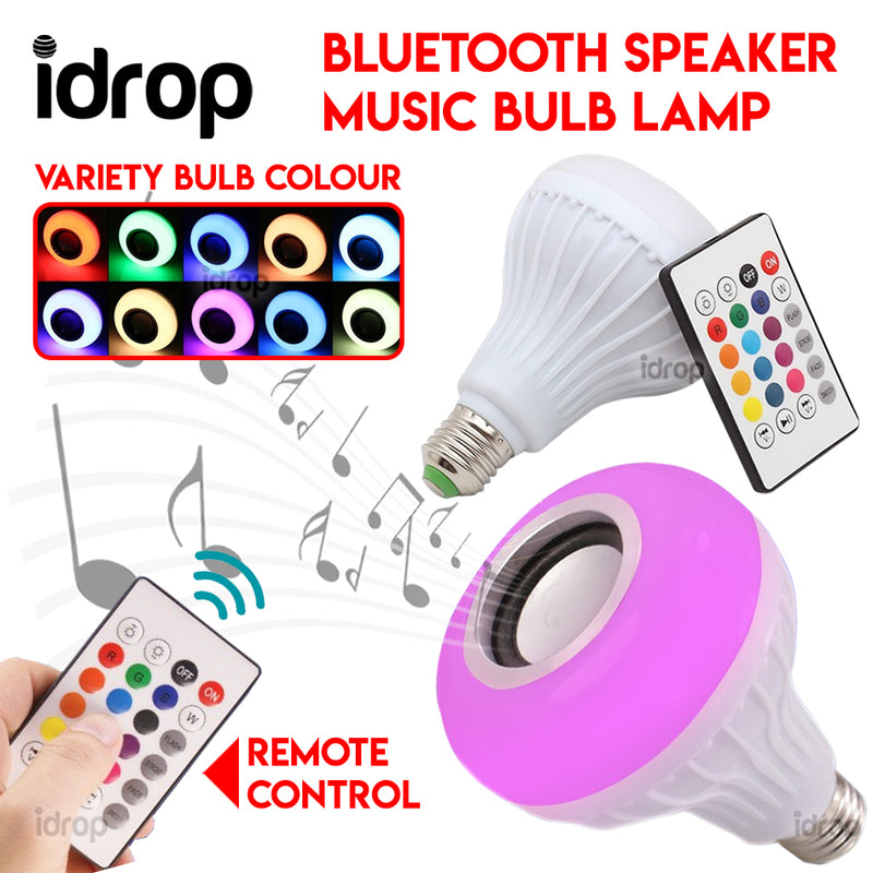 idrop 2 in 1 Bluetooth Speaker Music Bulb LED Lamp