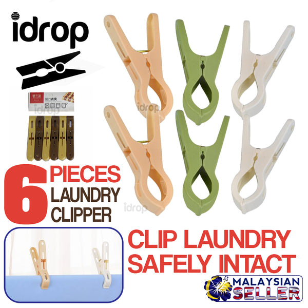 idrop Laundry Clipper Drying Clip [ 6pcs ]