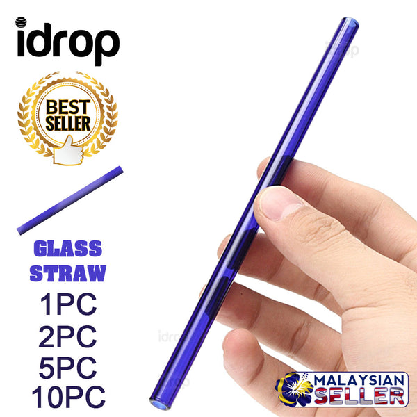 idrop GLASS STRAW - Straight Glassed Drinking Straw