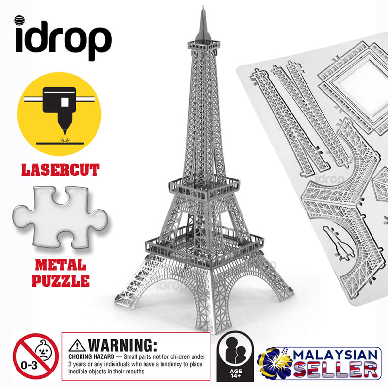 idrop EIFEL TOWER [ Nano Puzzle ] - 3D Lasercut Metal Puzzle