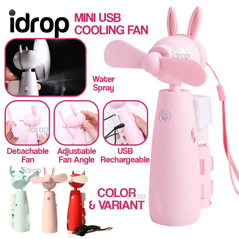 idrop Mini USB Cooling Fan with Cool Water Sprayer