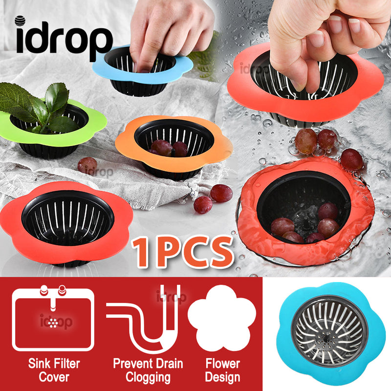 idrop Flower Kitchen Sink Drain Filter Silicone Cover