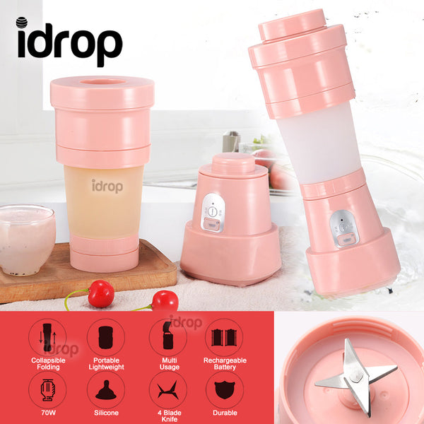 idrop 500ml Portable Electric Mini Juicer Collapsible Folding Blender Cup