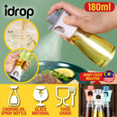 idrop [ 180ml ] Kitchen Cooking Oil Glass Spray Bottle / Bekas Botol Gelas Penyembur Minyak Masak / 180ML新款玻璃喷油瓶(混色)