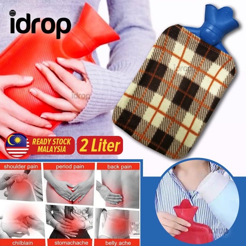 idrop [ 2L ] Hot Water Bag With Cloth Cover