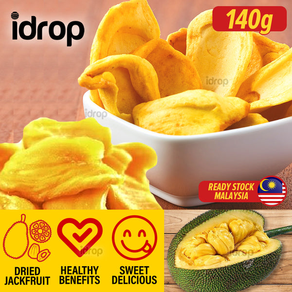 idrop 140g Dried Jackfruit / Buah Nangka Kering / (140克） 天然菠萝蜜干