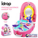 Idrop [7F703] Portable Backpack Pretend Game Girls Princess New Makeup Toy