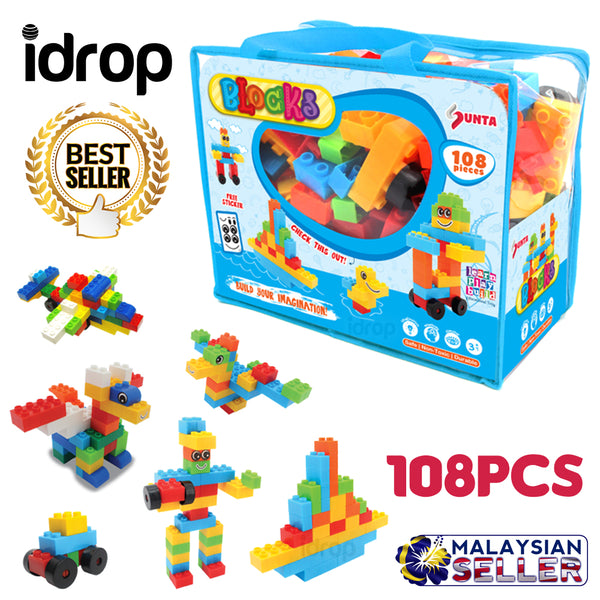 idrop SUNTA BLOCKS [ 108pcs ] Children Toy Building Block