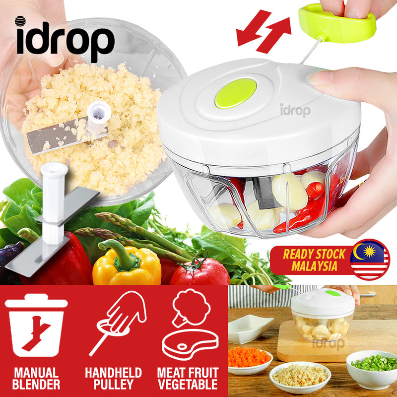 idrop Multifunctional Hand Manual Pull Blender Speed Chopper