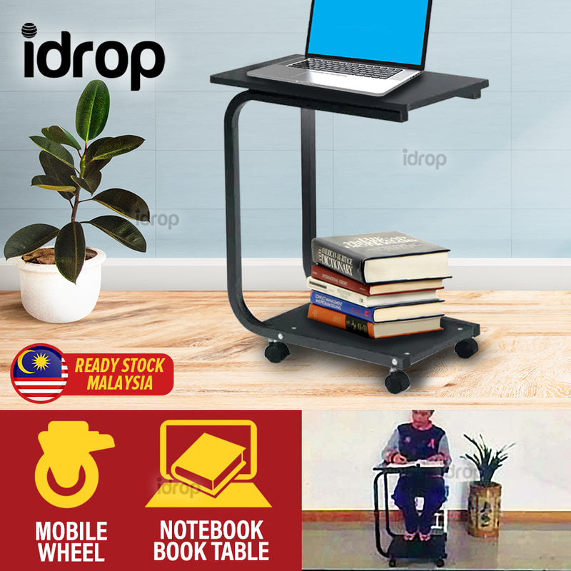 idrop Multifunction Notebook Desk Table with Wheels / Meja Komputer Mudah Alih / 茶机桌