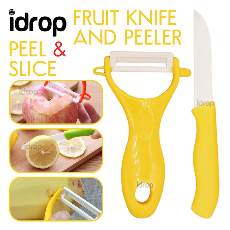 idrop 2pcs Kitchen Fruit Knife & Peeler Set