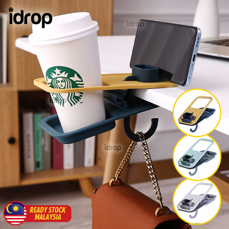idrop Multifunctional Desktop Cup Smartphone Item Holder / Pemegang Cawan Telefon Pintar Pelbagai Guna / 多功能桌面杯夹架