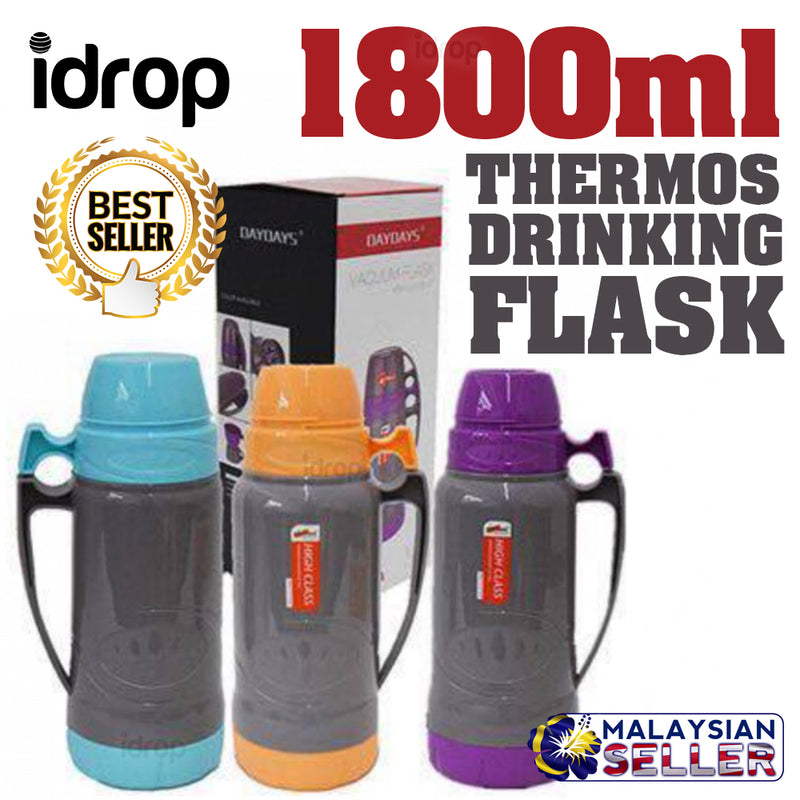 idrop 1800ml Vacuum Thermos Flask Drinking Container
