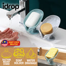 idrop Bathroom Plastic Soap Holder Suction Stand / Pemegang Buku Sabun / 塑料皂架带吸盘