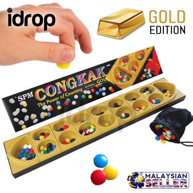 idrop CONGKAK 16 Holes GOLD Edition [ SPM GAMES ] SPM106