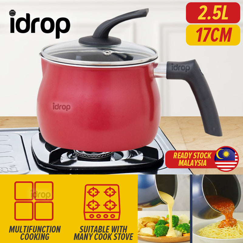 idrop [ 2.5L ] Japanese Style Multifunctional Deep Frying Fryer Pot / Periuk Menggoreng Pelbagai Guna / 2.5L日本多功能油炸锅 (17CM)