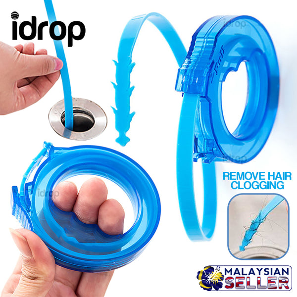 idrop Drainage Hair Clog Remover Strip Cleaning Tool