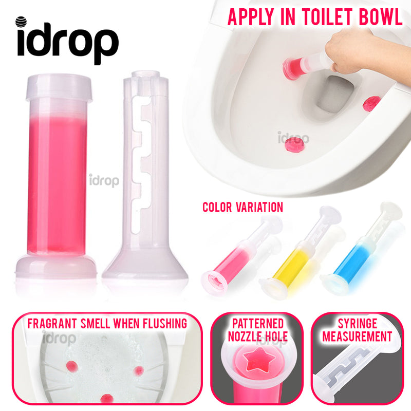 idrop Anti-Bacterial Toilet Cleaner Fragrances Gel Air Freshener Syringe Type [ 2262