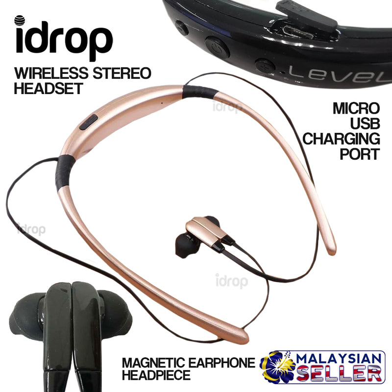 idrop Wireless Stereo Headset Neck Band
